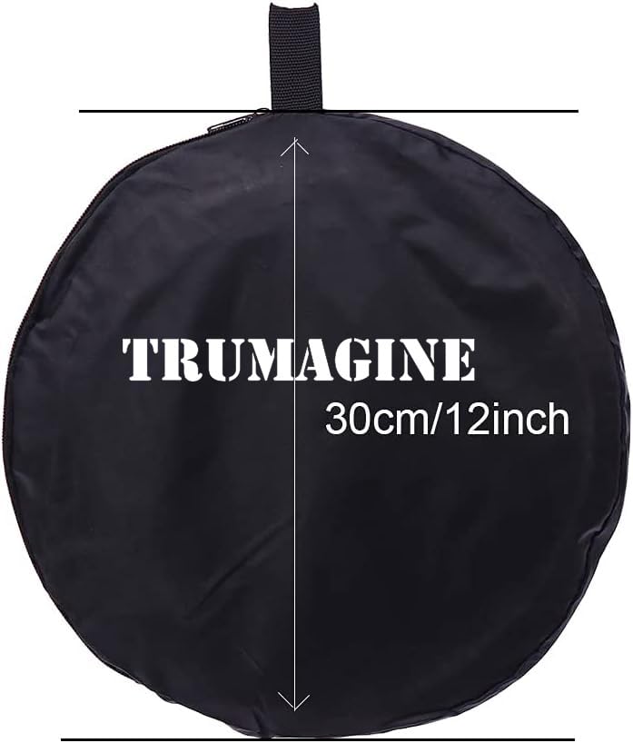 TRUMAGINE Collapsible 5-in-1 Oval Reflector Diffusers for Photography 23"x35"/60x90cm Multi-Disc Reflectors with Carrying Case for Photo Studio Shooting- Translucent, Gold, Silver, Black and White - Image 2